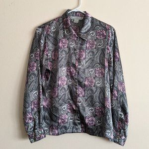 Vintage 80s Gothic Blouse
